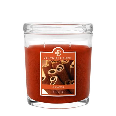 Colonial Candle 8 Oz Cinnamon Oval Jar Candle Cc008 847 The Home Depot