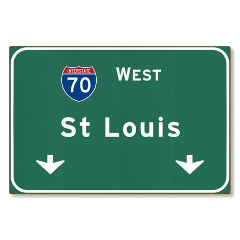 Interstate Sign St Louis Metal Wall Decor Missouri Mo Highway