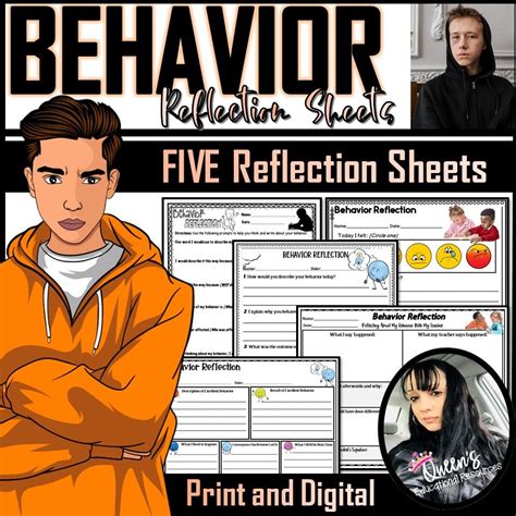 Behavior Reflection Think Sheetsabout This Resource 11 Pages 5