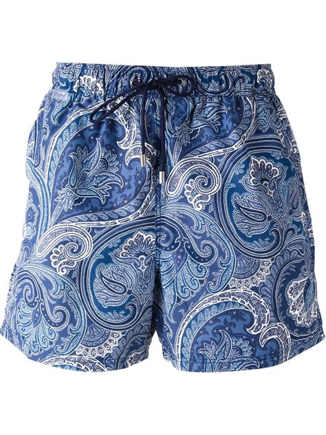 The iconic british brand we all know and love is settling in nicely to its new digs at asos. Etro Paisley Print Swim Shorts in Blue for Men | Lyst