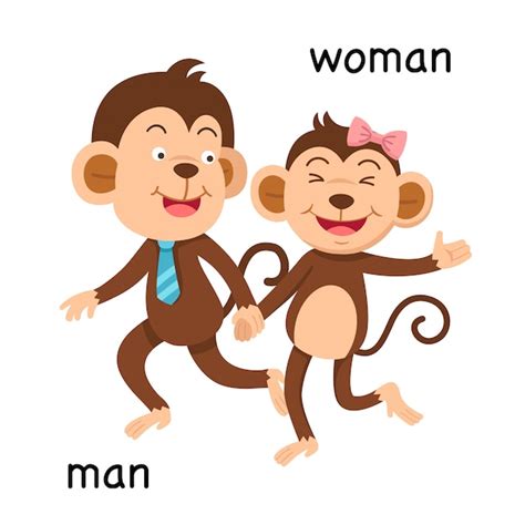 Premium Vector Opposite Man And Woman Illustration