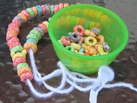 Fruit Loop Necklaces Childrens Activities Craft Rainbow Birthday