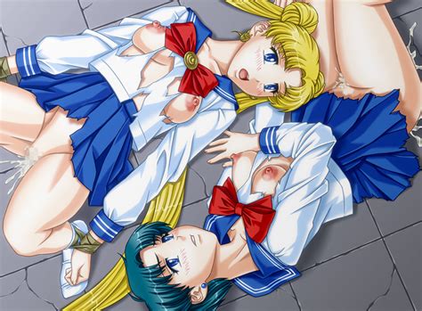 Rule 34 Ami Mizuno Censored Ripped Clothing Sailor Moon Tagme Usagi
