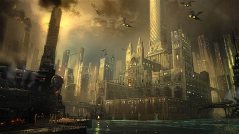 Dark City Cool Art Awesome Neo Noir And Urban Fantasy Cityscapes
