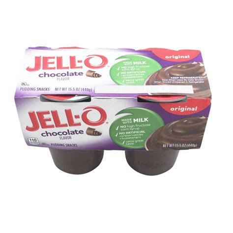 Jell O Original Chocolate Pudding Snacks From Bianchinis Market
