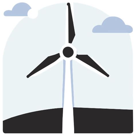 Premium Vector Simple Flat Cartoon Animation Of Wind Turbines