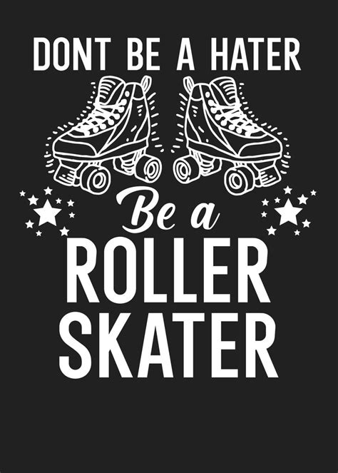 Hater Roller Skater Poster By Maxdesign Displate