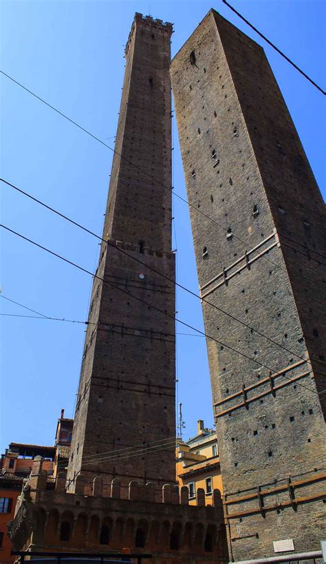 Climbing One Of The Two Leaning Towers Of Bologna