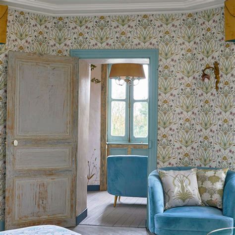 Wallpaper The Chateau By Angel Strawbridge Art Deco Vintage Nature Ebay