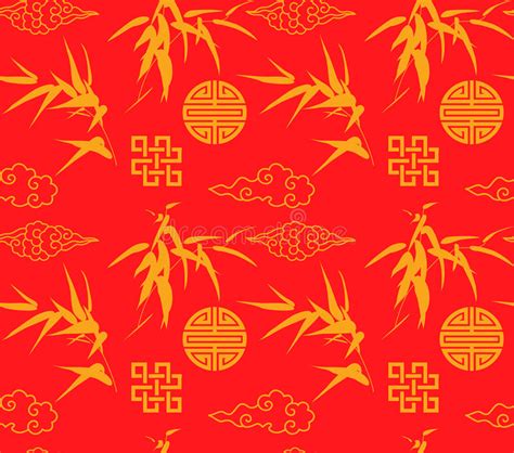 Red And Gold Chinese Wallpaper