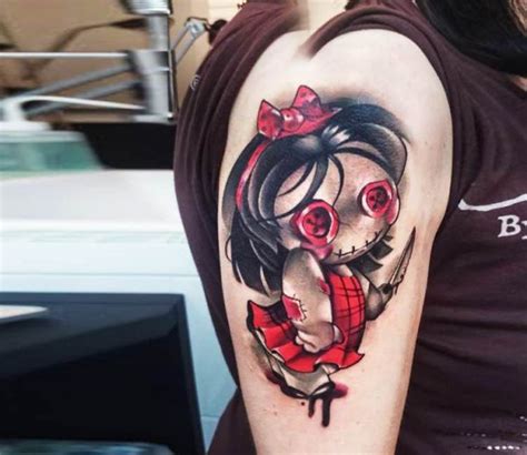 Creepy Doll Tattoo Tattoo Designs For Women