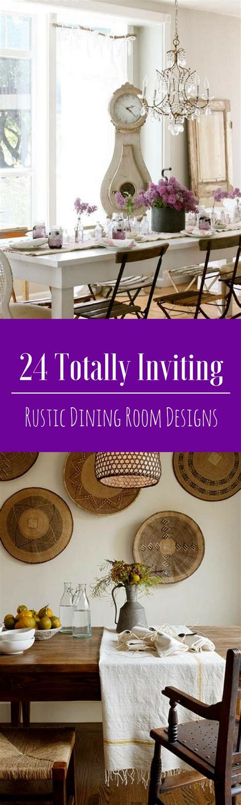 24 Totally Inviting Rustic Dining Room Designs Rustic Dining Room