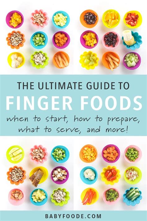 Finger foods are small pieces of food that your baby can pick up and eat easily. The Ultimate Guide to Finger Foods for Baby Led Weaning ...