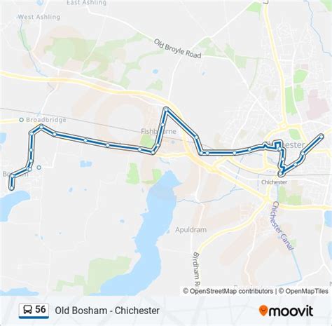 56 Route Schedules Stops And Maps Chichester Updated