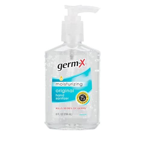 Germ X 8 Oz Pump Moisturizing Original Hand Sanitizer 1000051896 The