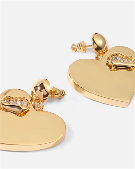 Heart Drop Earrings With Crystal Basique® Jewelry