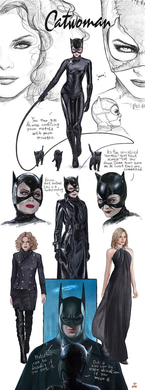 Batman Returns Catwoman Concept Art Fanart Catwoman Cosplay Cat