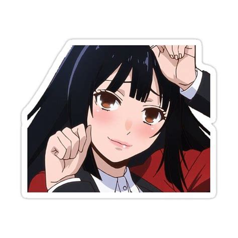 Kakegurui Yumeko Sticker By Nmag In 2021 Anime Printables Cute