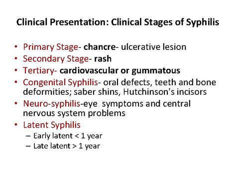 Syphilis Diagnosis And Treatment Veronica T Soler Md