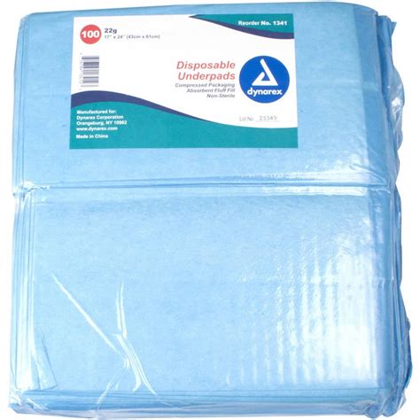 Dynarex Chux Disposable Underpads 100 Count