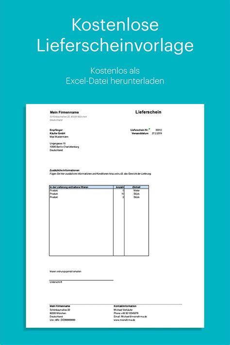 Mit lexoffice schreiben sie rechnungen und erledigen bankgeschäfte, wann und wo es gerade passt. Lieferschein Vorlage Excel