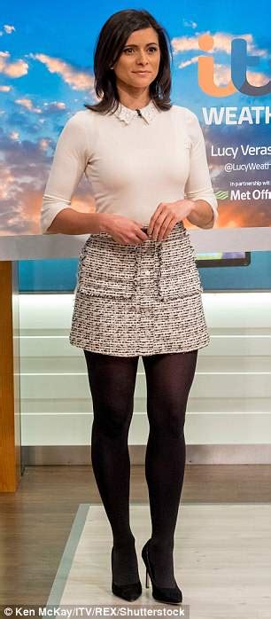 Good Morning Britain S Lucy Verasamy Reverts To Thigh Skimming Skirt Daily Mail Online