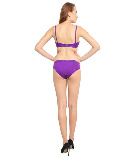 Buy Smoky Purple Bra Panty Sets Online At Best Prices In India Snapdeal