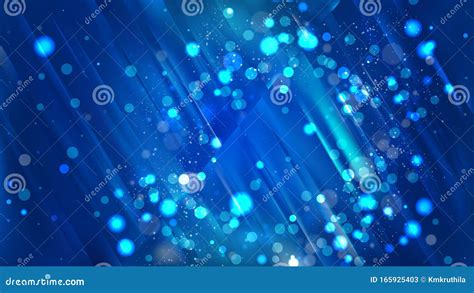 Abstract Dark Blue Blurry Lights Background Vector Stock Vector