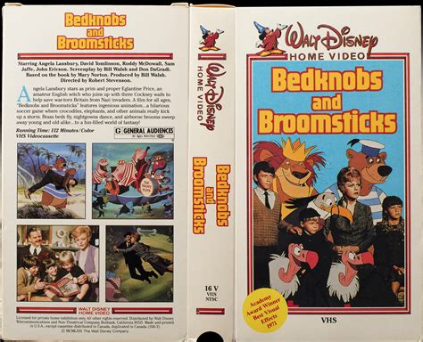 Bedknobs And Broomsticks Walt Disney Home Video 1986 R VHScoverART