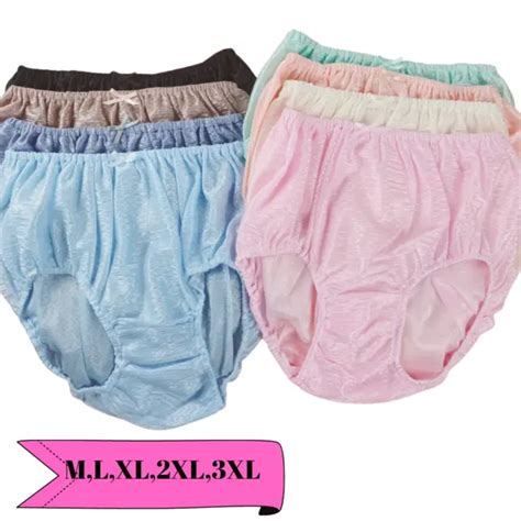 Set Lot Nylon Panties Comfy Panty Briefs Knickers Unisex Undie Underwear M L Xl 2445 Picclick