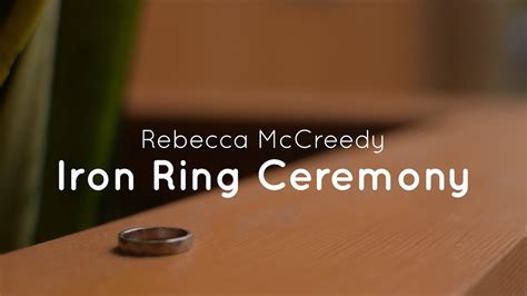 Iron Ring Ceremony Ubc Engineering Graduate Youtube