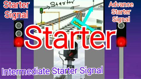Starter Signal Advance Starter Signal Intermediate Starter Signal