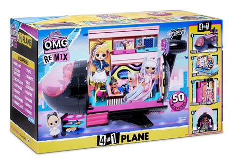 Lol Surprise O M G Remix 4 In 1 Plane Playset Toy At Mighty Ape Australia