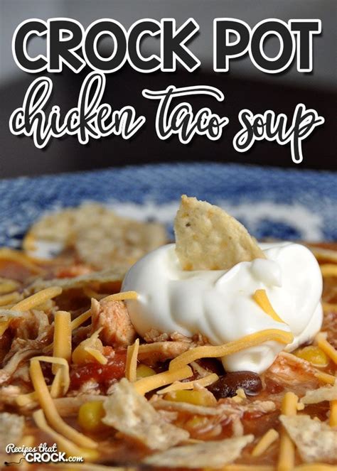 It's got spice from the chiles, some tang from the lime juice, and just a hint of sweetness from the brown sugar. Crock Pot Chicken Taco Soup - Recipes That Crock!