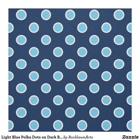 Light Blue Polka Dots On Dark Blue Fabric Blue Fabric Blue Polka