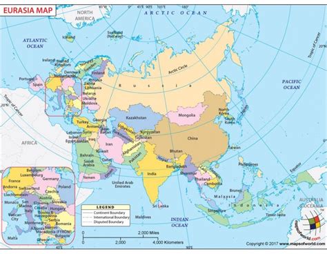 Eurasia Map Map Asia Map United Nations Members