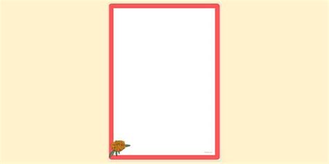 Simple Blank Marigold Page Border Page Borders Twinkl
