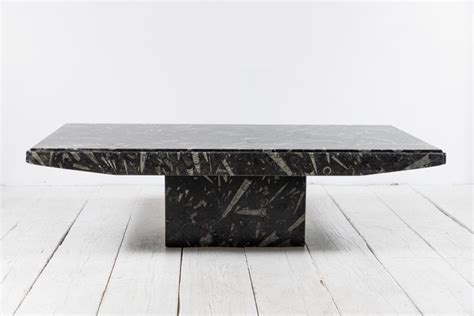 Modern black marble coffee table. Black Marble Modern Coffee Table at 1stdibs