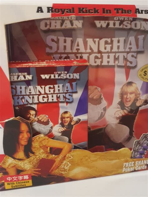 Autographed By Fann Shanghai Knights Movie Vcd Fann Wong Jackie Chan Owen Wilson Hobbies