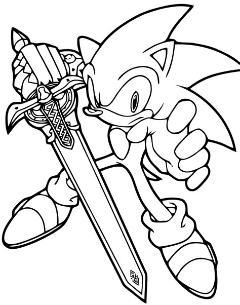 Dibujos Para Pintar A Sonic Para Colorear