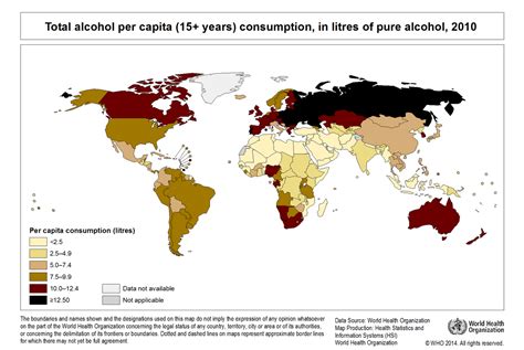 Here Are The Drunkest Countries In The World Map Business Insider India