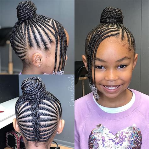 Curled up at the ends. Natural Braided Hairstyles for Black Girls ...