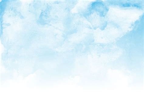 Freepik Blue Sky And Clouds Watercolor Texture Background Free Photo