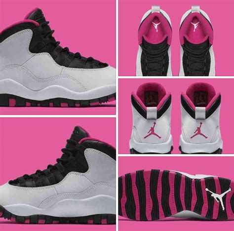 Jordan 10 Retro Vivid Pink These Are Hott And Will Be My 1st Jordan Sneakers Pink Jordans