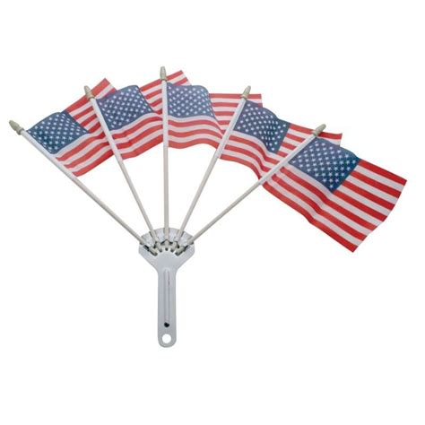 Chrome Flag Holder With Flags W 5 Flags Novelties Accessories