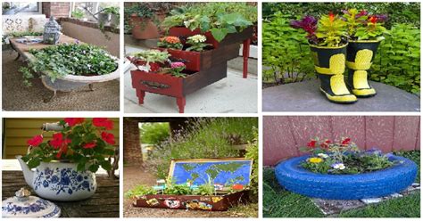 10 Amazing Ways To Create Your Garden With Repurpose Containers Genmice