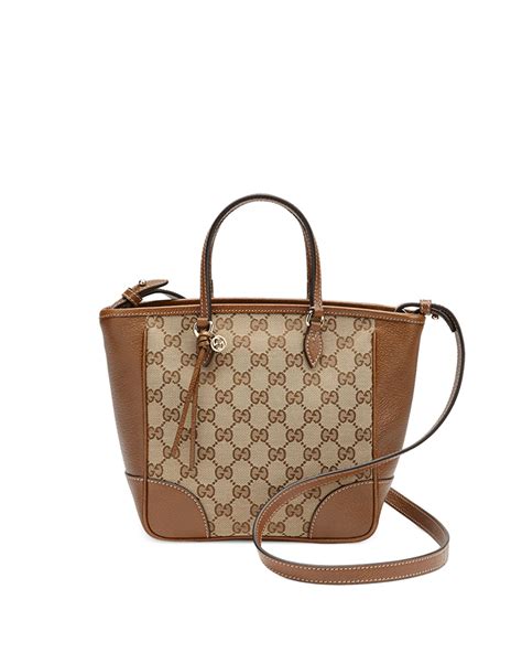 Gucci Bree Small Gg Canvas Tote Bag In Brown Brown Pattern Lyst