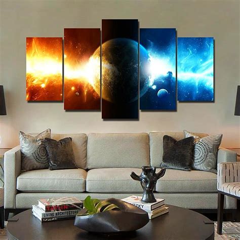 Browse thousands of art pieces in categories from fine art to pop culture or create your own. Cosmos Galaxy - Space Universe 5 Panel Canvas Art Wall ...