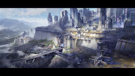 Capital Of Distant Colony By Ivan Laliashvili Imaginarycityscapes