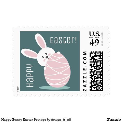 Happy Bunny Easter Postage Self Inking Stamps Ink Stamps Stamp